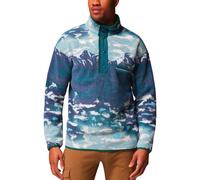 Columbia - Polaire imprimée demi-pressionnée - Helvetia II Printed Half Snap Fleece x Snowleader Crushed Blue Sisters pour Homme - Taille XL - Bleu Bleu XL