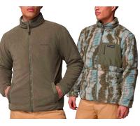 Columbia - Polaire réversible - Winter Pass Reversible Fleece Stone Green Tracks pour Homme - Taille S - Kaki Kaki S