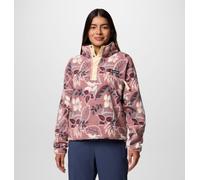 Columbia - Polaire Sherpa Courte Semi-boutonnée avec Imprimé Helvetia™ II - Rouge - Taille XL - Femme