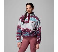Columbia - Polaire Sherpa Courte Semi-boutonnée avec Imprimé Helvetia™ II - Rouge - Taille XL - Femme