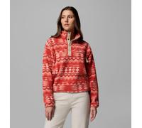 Columbia - Polaire Sherpa Courte Semi-boutonnée avec Imprimé Helvetia™ II - Rouge - Taille XL - Femme
