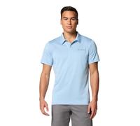 Columbia Polo de randonnée pour Homme, Bleu ondulé, M