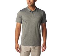 Columbia Polo de randonnée pour Homme, Noir chiné, XL, Noir chiné, XL