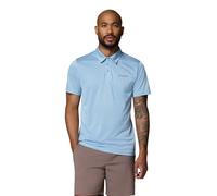 Columbia Polo de randonnée pour Homme, Polo ondulé, Bleu chiné, XL