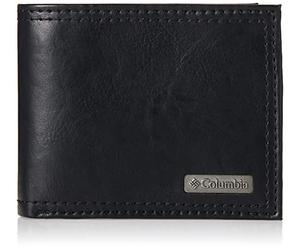 Columbia Portefeuille Fin de Grande capacité pour Homme, Plaque Noire., Taille Unique