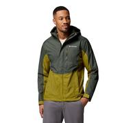 Columbia Pouring Adventure 3 Veste de pluie imperméable pour homme, Vert vert/mousse, Taille L