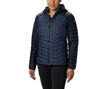 Columbia Powder Lite Hooded Jacket, Doudoune À Capuche Femme, Nocturnal/Dark Nocturnal, Taille XS