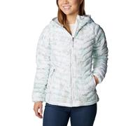 Columbia Powder Lite Hooded Jacket, Doudoune À Capuche Femme, White Flurries Print, Taille M