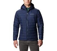 Columbia Powder Lite Hooded Jacket, Doudoune À Capuche Homme, Collegiate Navy, Taille S