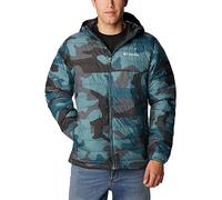 Columbia Powder Lite Hooded Jacket, Doudoune À Capuche Homme, Metal Mod Camo Print, Taille S