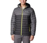 Columbia Powder Lite Hooded Jacket, Doudoune À Capuche Homme, Shark/City Grey, Taille L
