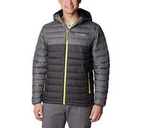 Columbia Powder Lite Hooded Jacket, Doudoune À Capuche Homme, Shark/City Grey, Taille M