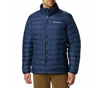 Columbia Powder Lite, Veste à capuche, Femme,Bleu Marine (Collegiate Navy),L