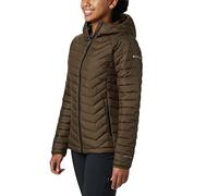 Columbia Powder Lite, Veste à capuche, Femme,Vert Olive (Olive Green),XS