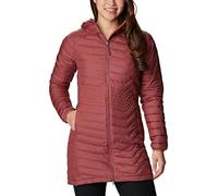 Doudoune mi longue femme columbia powder lite mid rose