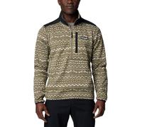 Columbia Pull imprimé météo Demi-zippé 2 Polaire, Vert Pierre Madras Multi, XXL Homme