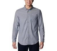 Columbia Rapid Rivers II Chemise à Manches Longues pour Homme, Gris Oxford Dark Mountain, Taille XL
