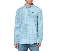 Columbia Rapid Rivers II Chemise à Manches Longues pour Homme, Vichy Bleu Vintage, Taille M
