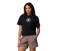 Columbia - Rolling Bend Graphic Relaxed Crop SS Tee - T-shirt femme Black / Gem Focused - XL