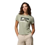 Columbia Ruby Springs T-Shirt ajusté à Manches Courtes pour Femme, Motif Safari au Clair de Lune, Taille L