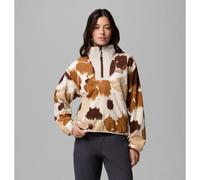 Columbia - Sequoia Grove™ II Printed Half Zip - Polaire femme Camel Brown Ikatbloom - S