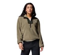 Columbia Sequoia Grove Pull en Polaire Semi-zippé pour Femme, Vert Pierre, Vert Vert, Bleu Marine, L