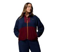 Columbia Sequoia Grove Veste polaire zippée intégrale pour femme, bleu marine collégial, vin riche, sucre d'érable, taille M
