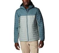 Columbia Silver Falls Hooded Jacket, Doudoune À Capuche Homme, Niagara/Metal, Taille L