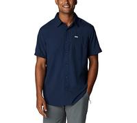 Columbia Silver Ridge Chemise, Bleu Marine, L Homme