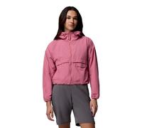 Veste à capuche Columbia Spire Valley Cropped Windbreaker rose femme - L