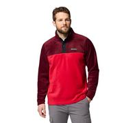 Columbia Steens Mountain Half Snap 2 Pull Over en polaire pour homme, rouge MTN, vin riche, noir, XL