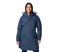 Columbia Suttle Mountain Veste Isolante Longue d'hiver, Bleu Marine, XL Femme