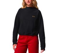 Columbia - Sweat court en coton - High Cascades Crop French Terry LS Black pour Femme en Coton - Taille L - Noir Noir L