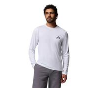 Columbia Parsons Point™ Graphic Long Sleeve T-shirt Blanc XL Homme