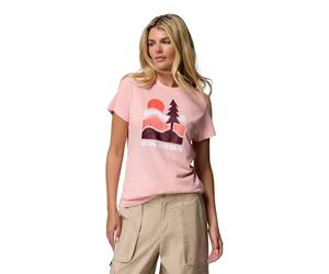Columbia T-shirt ajusté Ruby Springs Graphic Fitted SS, un t-shirt confortable qui bouge avec vous, un design anti-transpiration, élégant et prêt pour l'aventure - Femmes