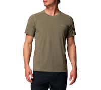 Columbia - T-shirt de randonnée stretch et léger - Diamond Peak Pro Short Sleeve Stone Green pour Homme en Nylon - Taille XL - Vert Vert XL