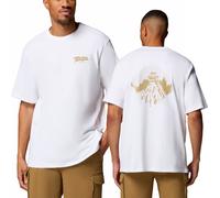 Columbia - T-shirt en coton avec protection UV - CSC Heavyweight Back Graphic Tee White Heritage pour Homme en Coton - Taille XL - Blanc Blanc XL