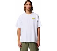 Columbia - T-shirt en coton avec protection UV - CSC Heavyweight Iconic Tee White Repeated Peaks pour Homme en Coton - Taille XS - Blanc Blanc XS