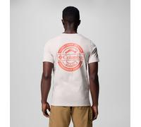 Columbia - T-shirt en Coton Biologique Rapid Ridge™ II - Dark Stone, Button Badge - Taille S - Homme