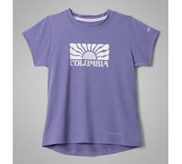 Columbia - Kid's Tech Trail Utility S/S Graphic Crew - T-shirt technique - S - stormwatch / floral groove