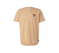 COLUMBIA T-Shirt fonctionnel 'Explorers Canyon' cappuccino / brun foncé / jaune / rouge, Taille L