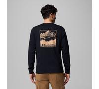 Columbia T-shirt LS à logo saisonnier CSC, coton prêt pour l'aventure, confort flexible, col robuste, poignet durable - Hommes