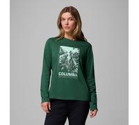 Columbia Rolling Bend™ Graphic Long Sleeve T-shirt Vert S Femme
