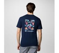 Columbia North Cascades Short Sleeve Tee - T-shirt homme Collegiate Navy / Pasteled Framed XS