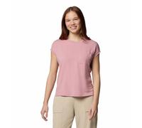 Columbia T-shirt standard Boundless Trek à manches courtes pour femme, rose gomme