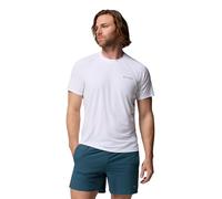 Columbia T-Shirt Stealth Spring à Manches Courtes pour Homme, Blanc, XS