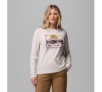 Columbia - T-shirt Technique avec Graphisme Manches Longues Parsons Point™ - Dark Stone Heather, All Terrain - Taille XS - Femme