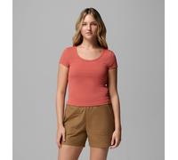Columbia - T-shirt Technique Côtelé Pinetown Canyon™ - Rouge - Taille S - Femme
