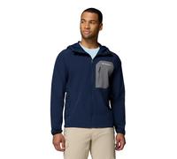 Columbia Tall Heights 3 Veste Softshell à capuche pour homme, bleu marine/gris citadin, taille L