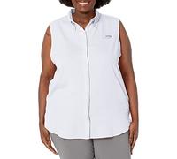 Columbia Tamiami Chemise sans Manches pour Femme, S, Blanc